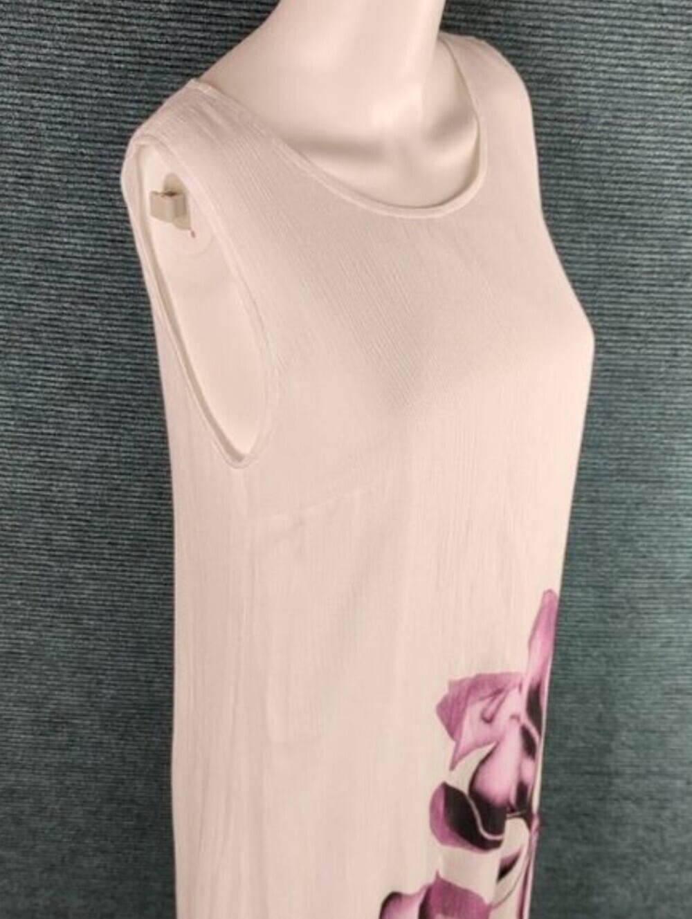 NWT Tendency Gauzy Sleeveless  Midi-Dress Layered Handkerchief Hem - Picture 11 of 15